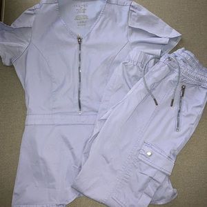 Jaanuu Lilac Scrub Set